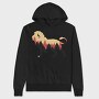Lion Forest Silhouette, Hanorac Oversize Barbati (Unisex)