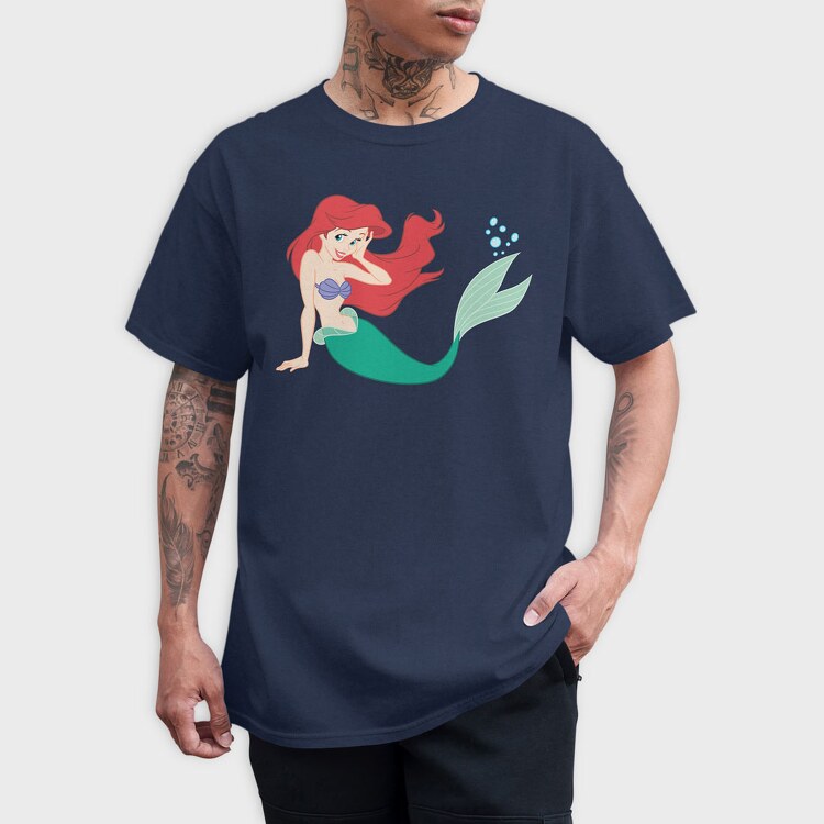 Cartoon Retro La Sirenta 2, Tricou Barbati (Unisex)