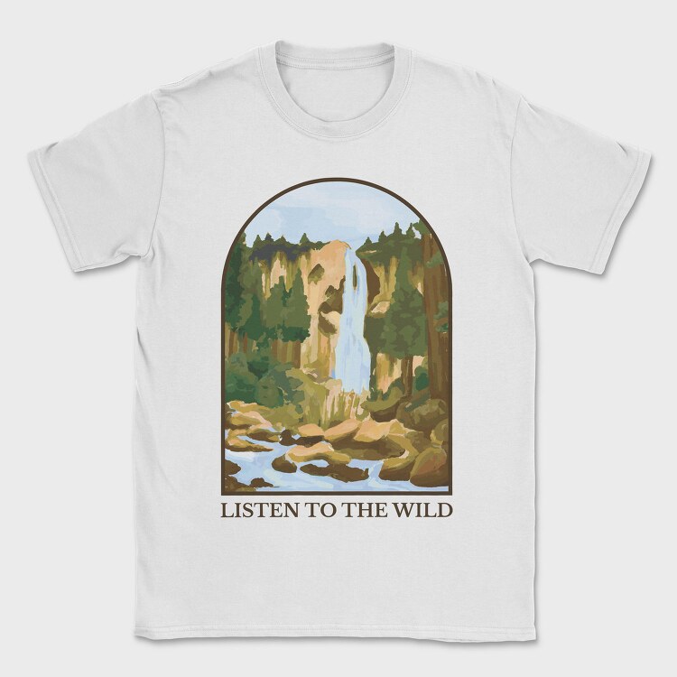 Listen To The Wild Nature, Tricou Barbati (Unisex)