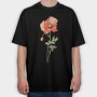 August Poppy, Tricou Oversize Barbati (Unisex)