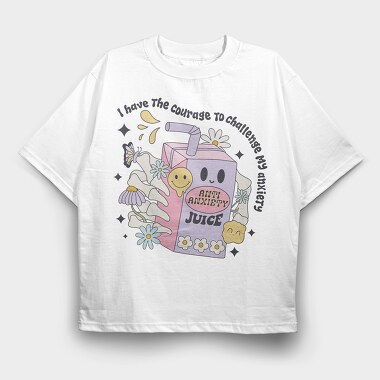 Anti Anxiety Juice Box, Tricou Oversize Barbati (Unisex)