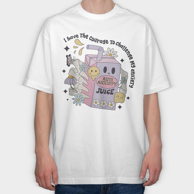 Anti Anxiety Juice Box, Tricou Oversize Barbati (Unisex)