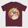 Llama Animal With Sunglasses, Tricou Barbati (Unisex)
