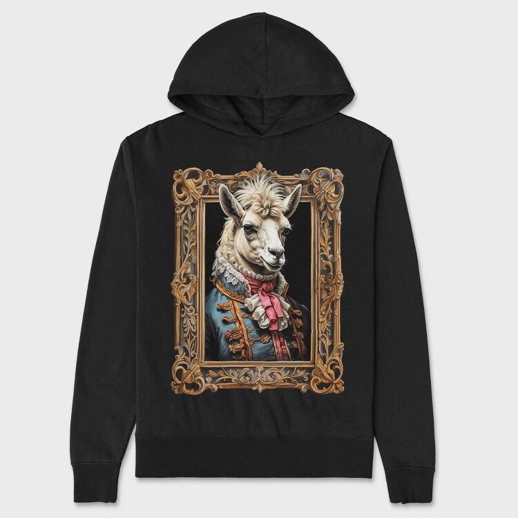Llama Mozart, Hanorac Oversize Barbati (Unisex)