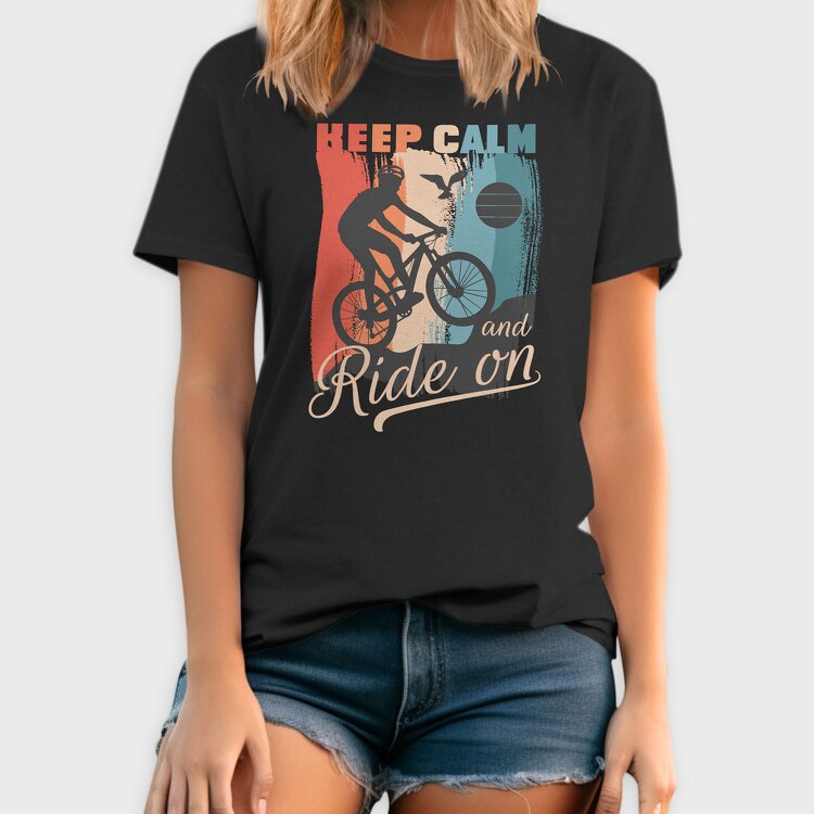Keep Calm and Ride On, Tricou Barbati (Unisex)