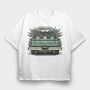 Loaded Truck With Weed Plants, Tricou Oversize Barbati (Unisex)