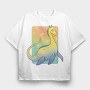 Loch Ness Cute Monster, Tricou Oversize Barbati (Unisex)