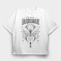 Lotus Flower Eternal Enlightenment Quote, Tricou Oversize Barbati (Unisex)