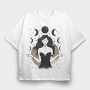 Lunar Goddess, Tricou Oversize Barbati (Unisex)