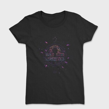 Libra Floral Zodiac Sign 07, Tricou Femei
