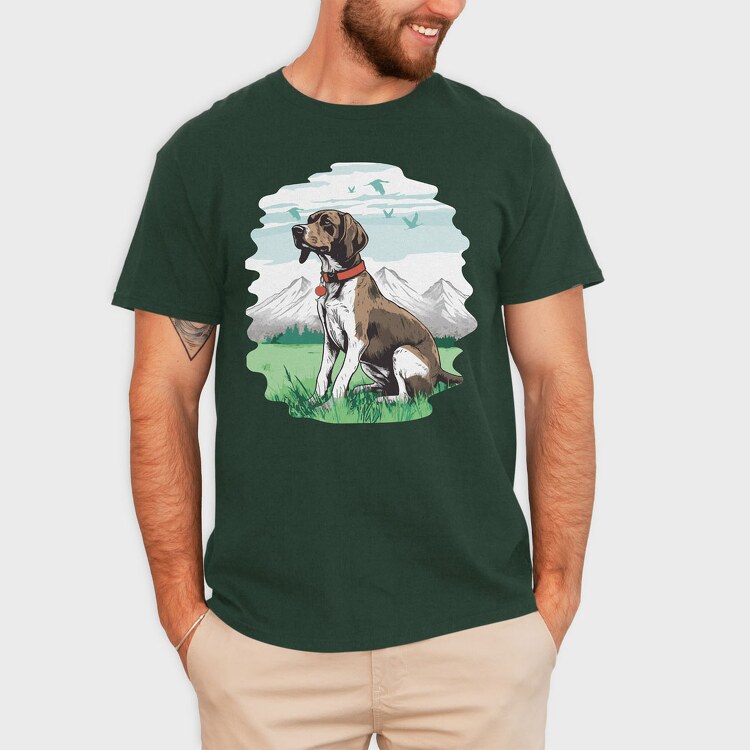 Hound Dog Mountains, Tricou Barbati (Unisex)