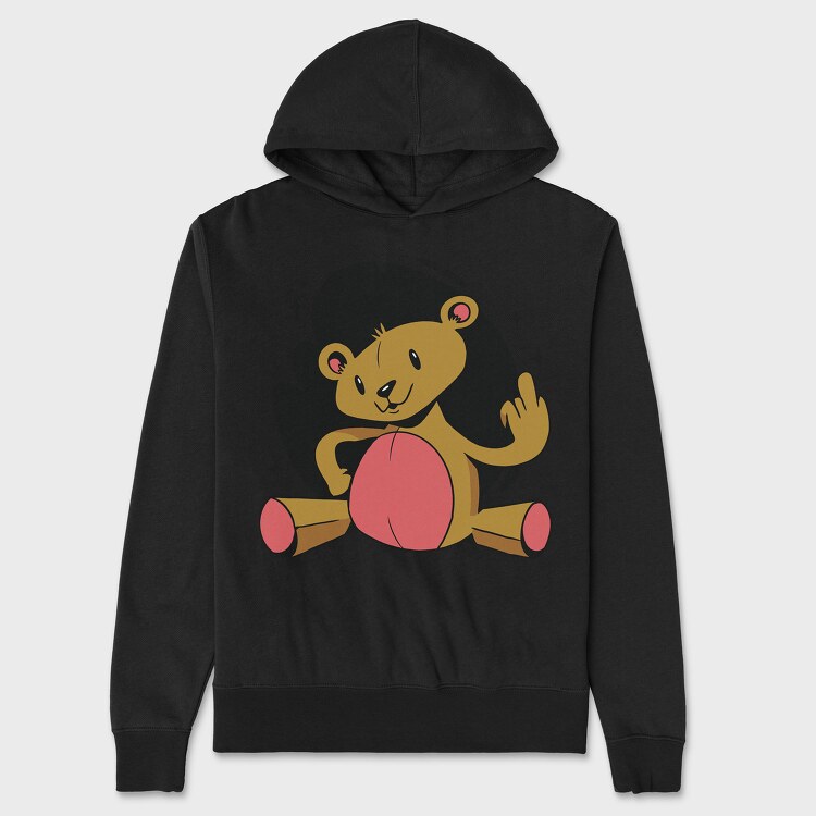 Rude Teddy Bear, Hanorac Oversize Barbati (Unisex)