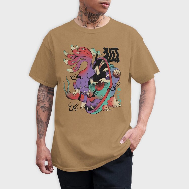Psychedelic Japanese 08, Tricou Barbati (Unisex)