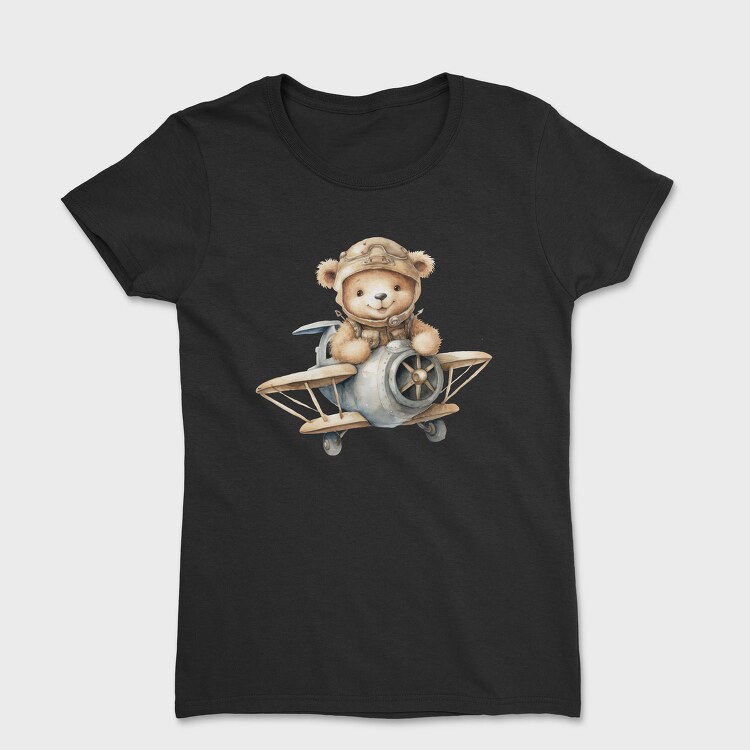 Airplane Teddy Captain, Tricou Femei