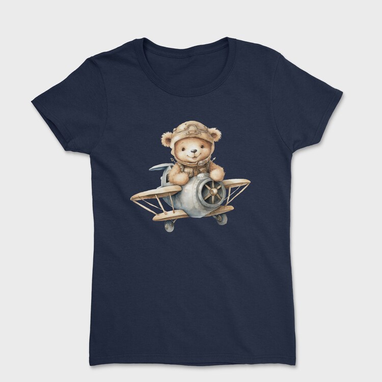 Airplane Teddy Captain, Tricou Femei