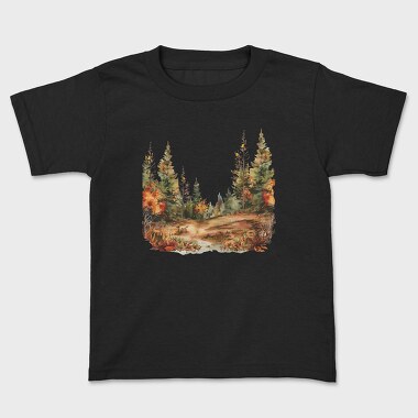 Autumn Forest Path, Tricou Copii