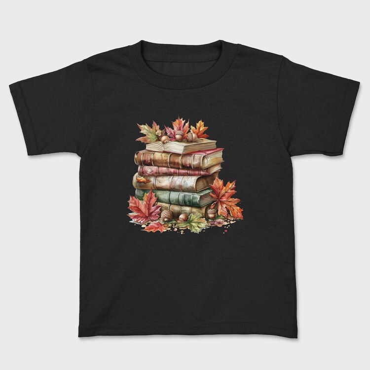 Autumn Book Stack, Tricou Copii
