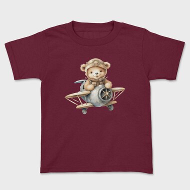Airplane Teddy Captain, Tricou Copii