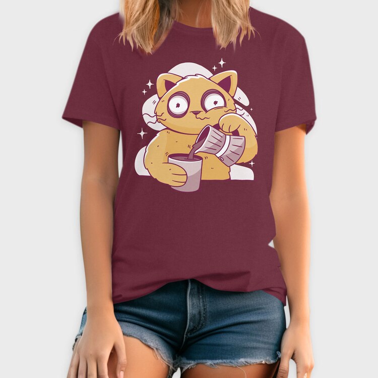 Coffee Cat, Tricou Barbati (Unisex)