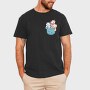 Colored Cats Pocket, Tricou Barbati (Unisex)