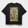 Aquarius Fish Vase, Tricou Oversize Barbati (Unisex)