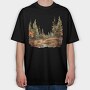 Autumn Forest Path, Tricou Oversize Barbati (Unisex)
