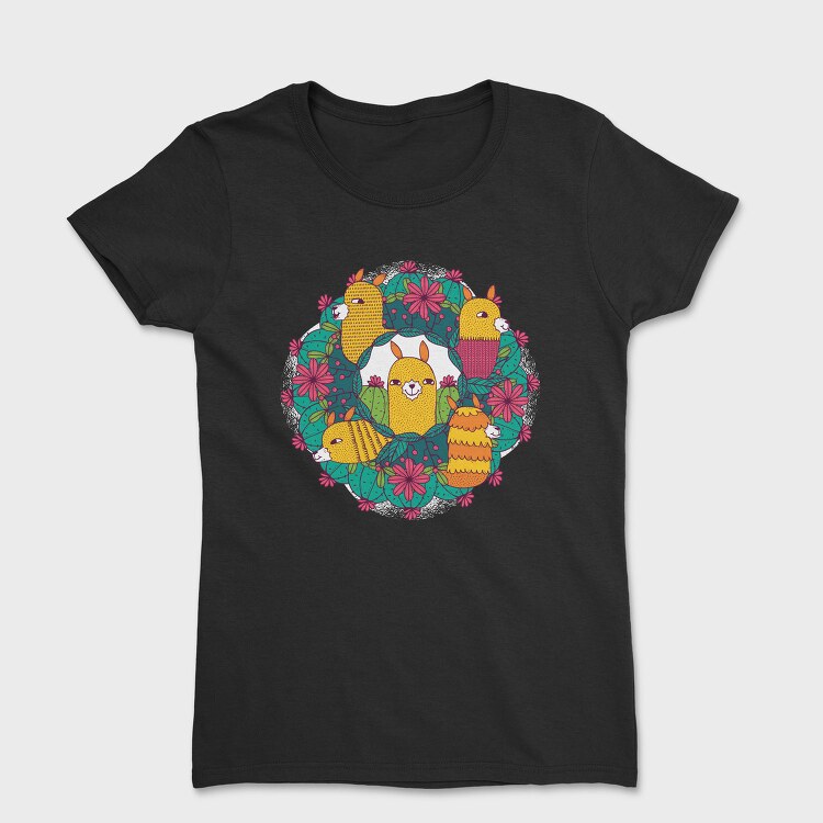 Llama Mandala, Tricou Femei