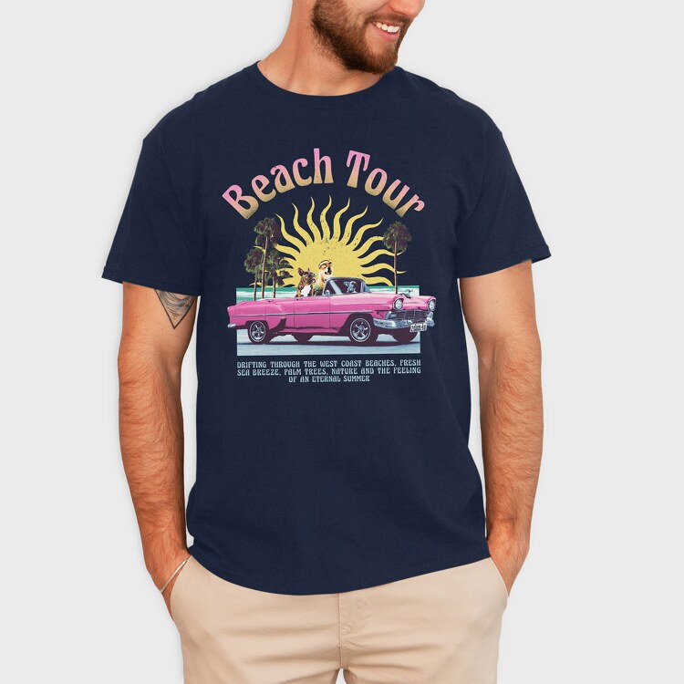 Beach Tour, Tricou Barbati (Unisex)