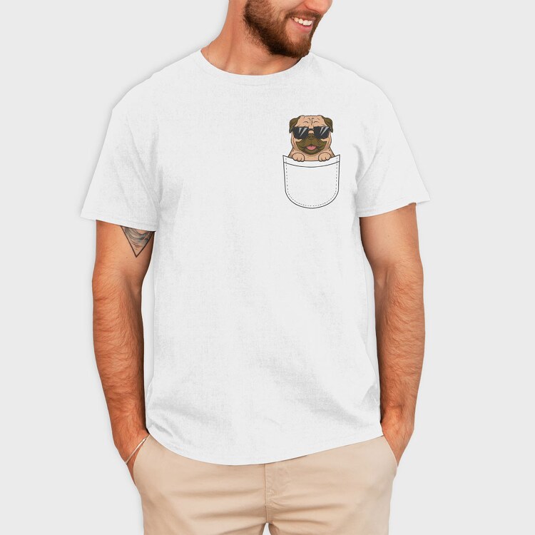 Dog in a Pocket, Tricou Barbati (Unisex)