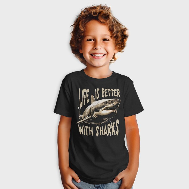 Life Is Better With Sharks, Tricou Copii