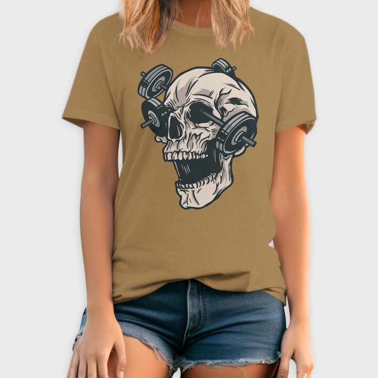 Skull Gym, Tricou Barbati (Unisex)