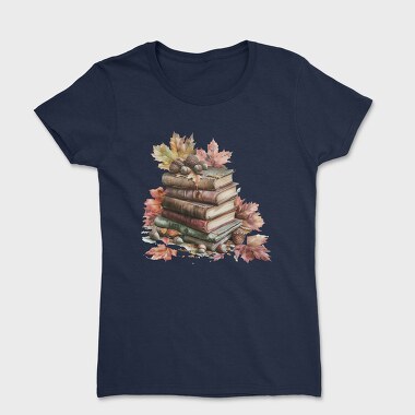 Autumn Books Stack, Tricou Femei