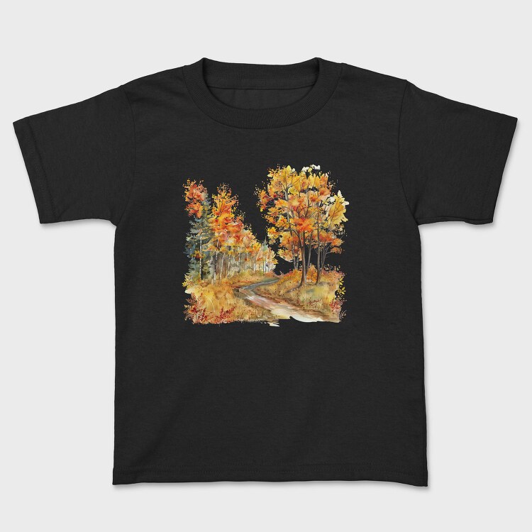 Autumn Forest Stream, Tricou Copii