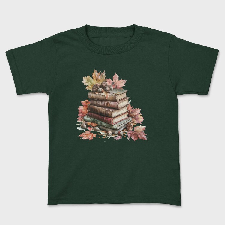 Autumn Books Stack, Tricou Copii