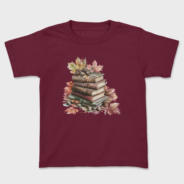 Autumn Books Stack, Tricou Copii