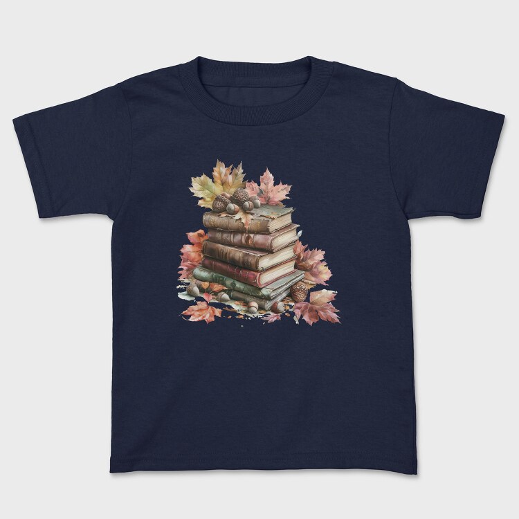 Autumn Books Stack, Tricou Copii