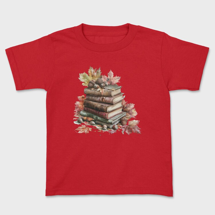 Autumn Books Stack, Tricou Copii