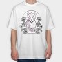 Lioness And Nature Tote, Tricou Oversize Barbati (Unisex)