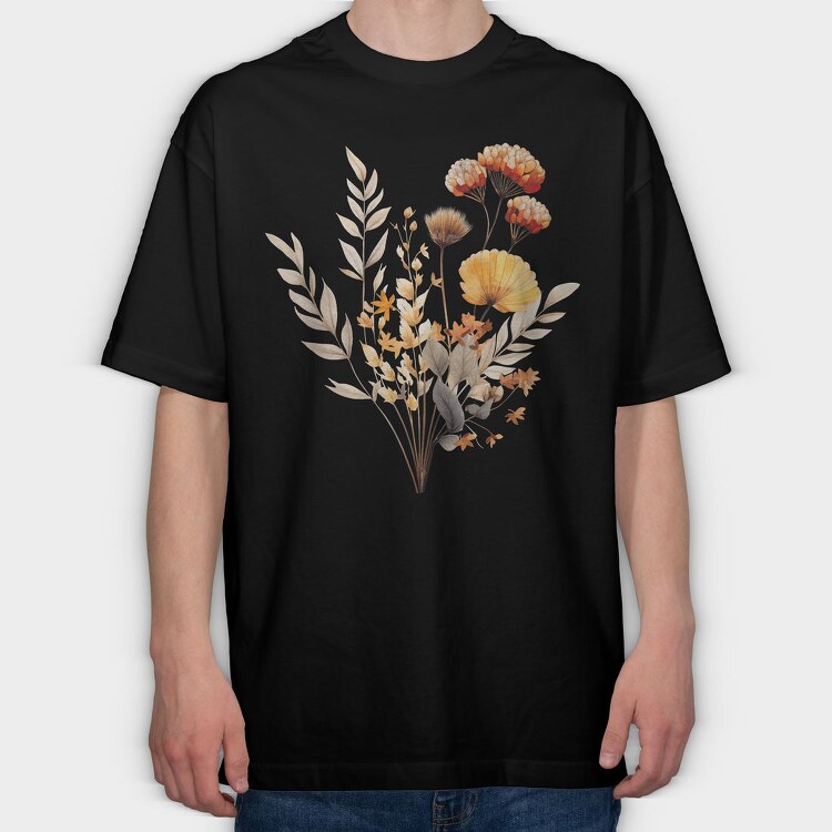 Autumn Fall Glow, Tricou Oversize Barbati (Unisex)