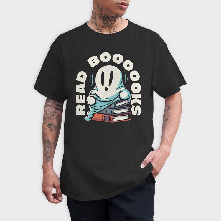 Books Ghost, Tricou Barbati (Unisex)