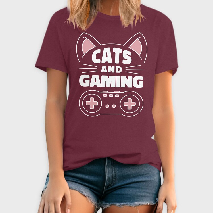 Cats and Gaming, Tricou Barbati (Unisex)