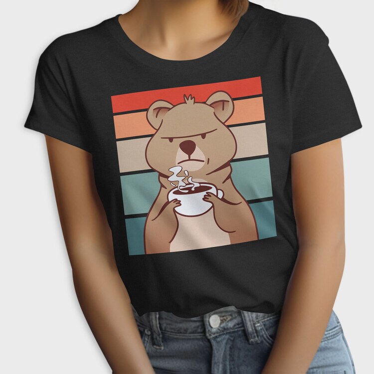 Coffee Grumpy Quokka, Tricou Femei