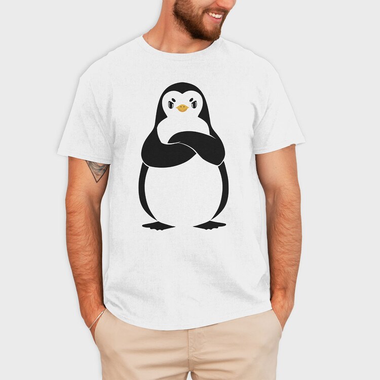 Angry Pinguin, Tricou Barbati (Unisex)