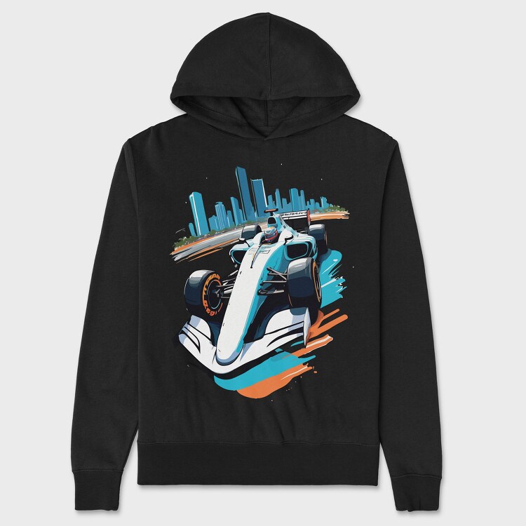 Formula 1 Car, Hanorac Oversize Barbati (Unisex)