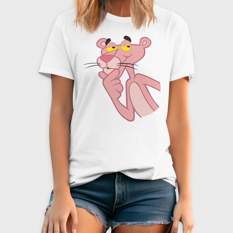 Cartoon Retro Pink Panter 5, Tricou Barbati (Unisex)