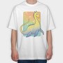 Loch Ness Cute Monster, Tricou Oversize Barbati (Unisex)