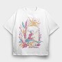 Magic Fairy In Flower Field Fairycore 06, Tricou Oversize Barbati (Unisex)