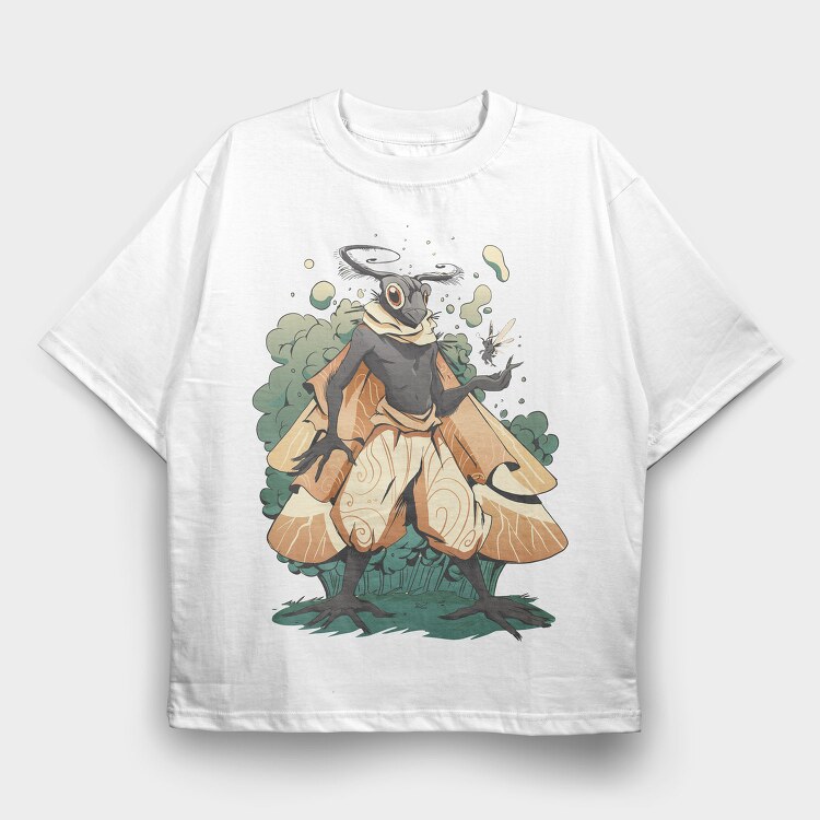 Magical Bug Creature Cottagecore Man, Tricou Oversize Barbati (Unisex)