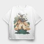 Magical Bug Creature Cottagecore Man, Tricou Oversize Barbati (Unisex)