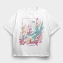 Magical Fairy In Flower Field Fairycore 07, Tricou Oversize Barbati (Unisex)